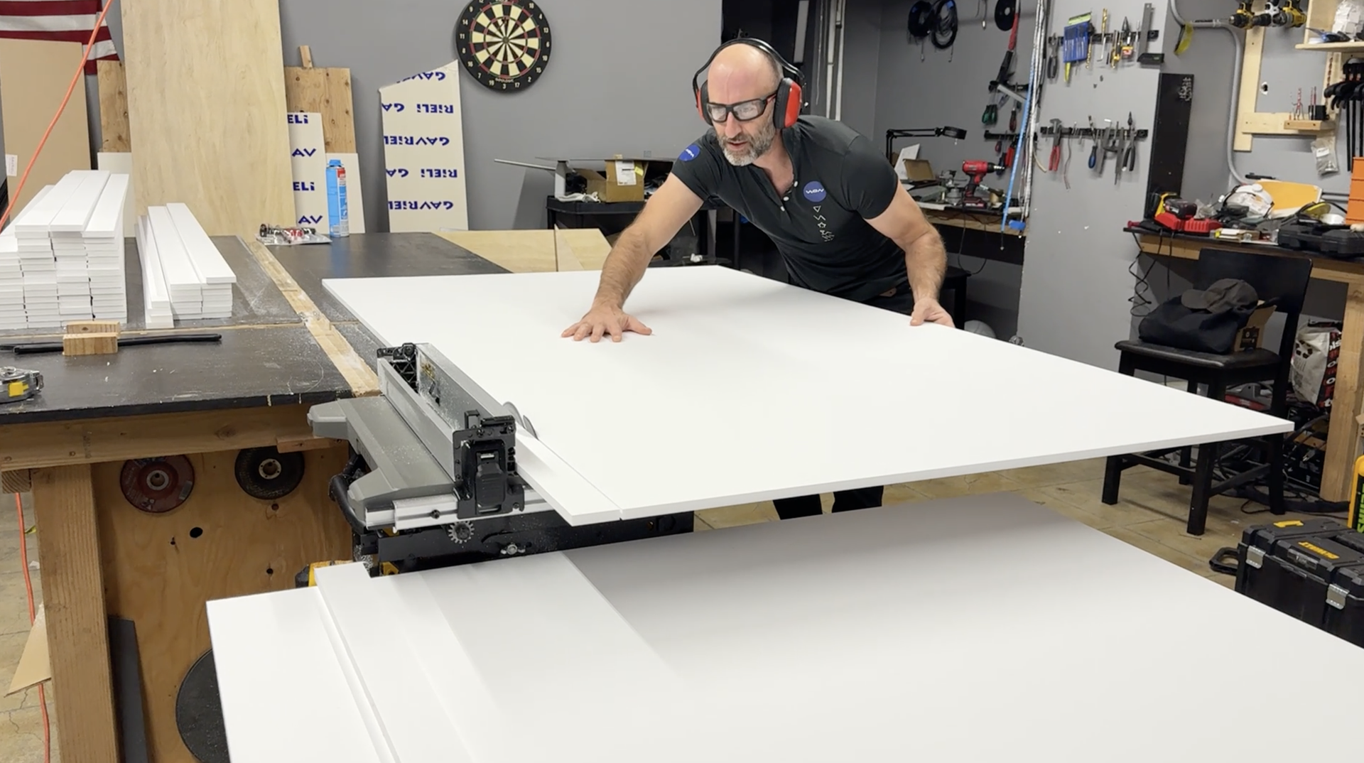 NovaInstall on-site installation — 360° LED tubes structure