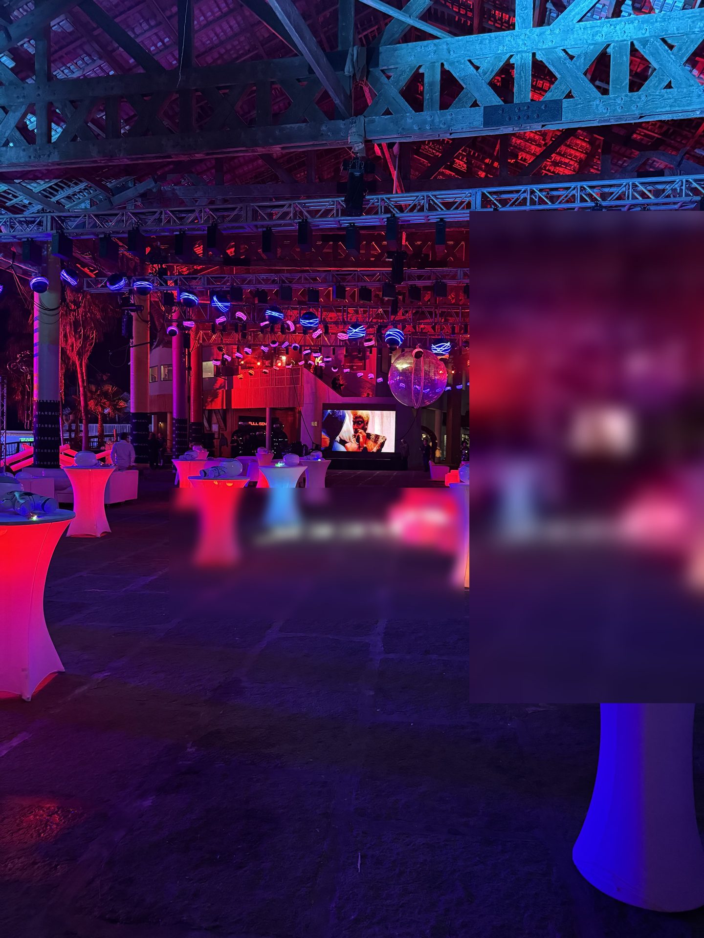 Immersive Corporate Experience — Venue cocktail tables