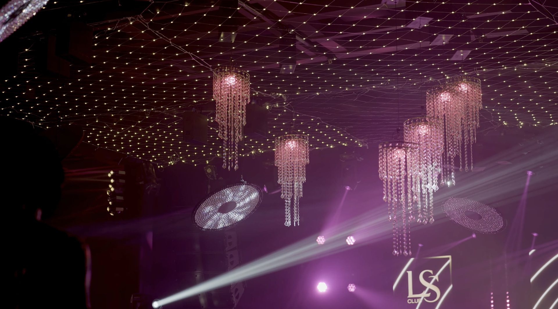 Crystal Mirror Installation — Ballroom décor